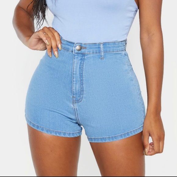 denim disco shorts